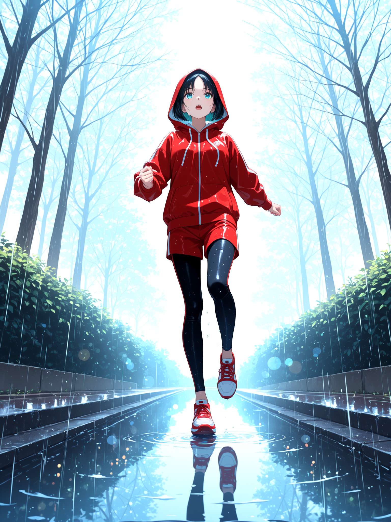 雨の日のトレーニング | の人気AIイラスト・グラビア