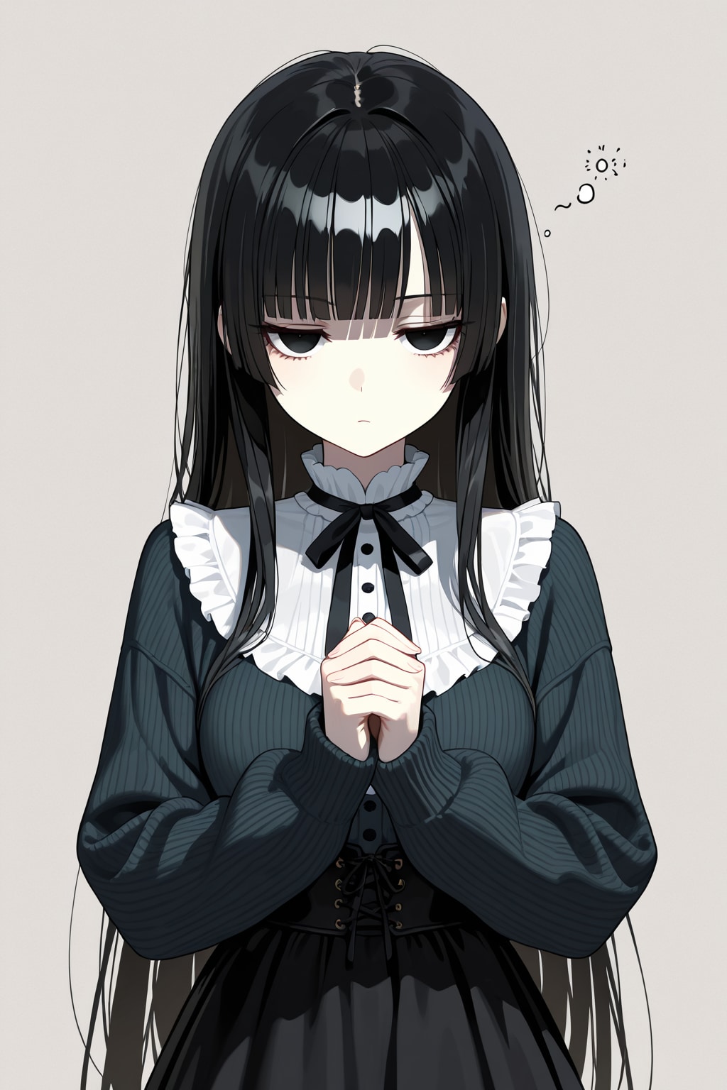 黒髪ぱっつんちゃん