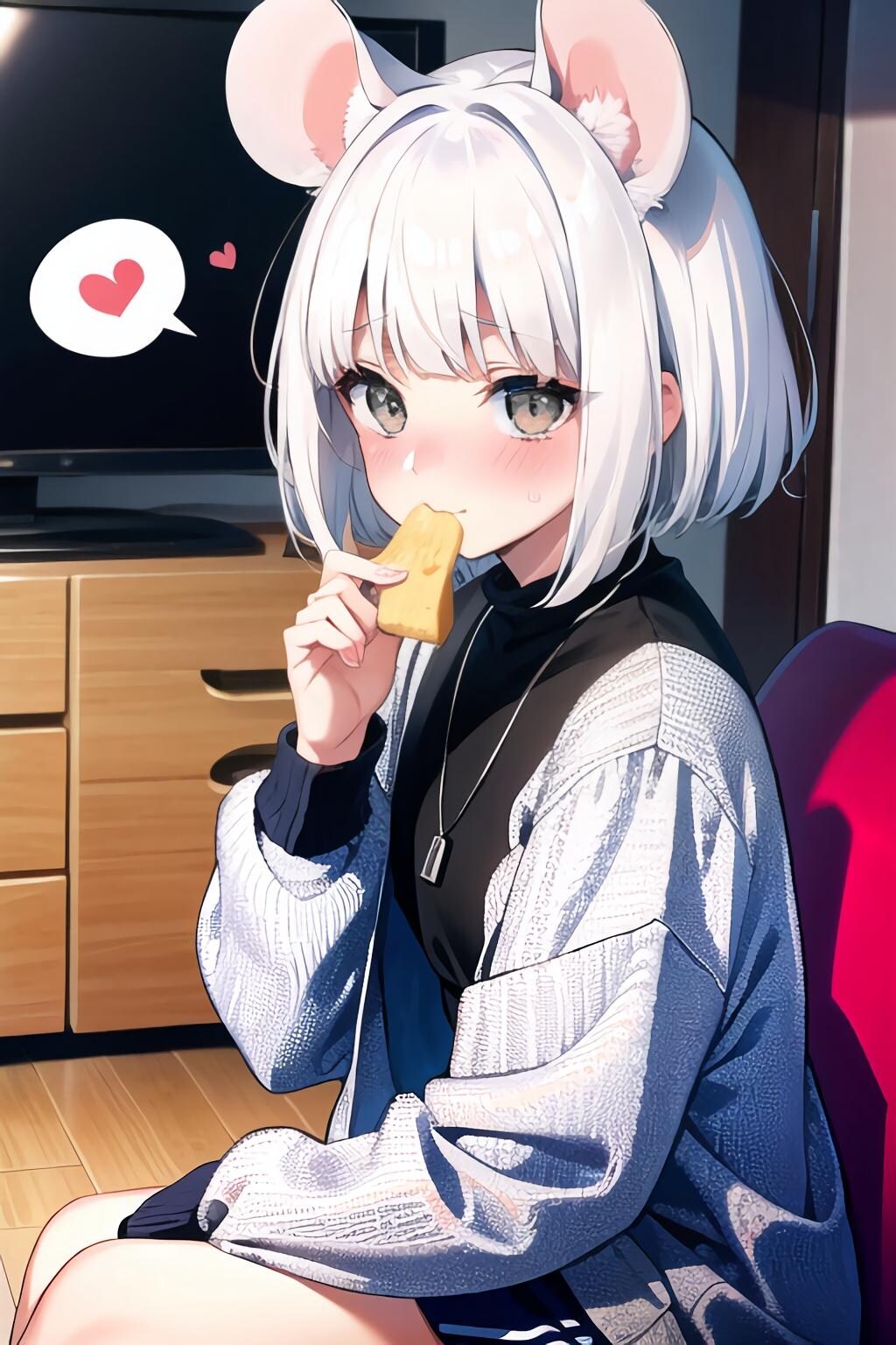 ねず耳フェスティバルの心電アイちゃん