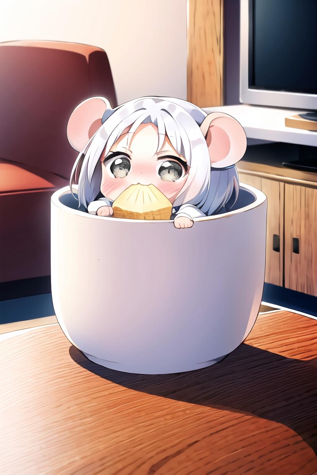 ねず耳フェスティバルの心電アイちゃん