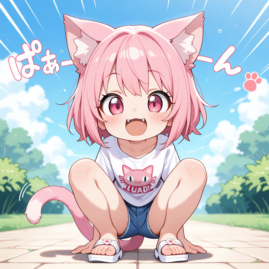 ねこちゃんのホットパンツ♡