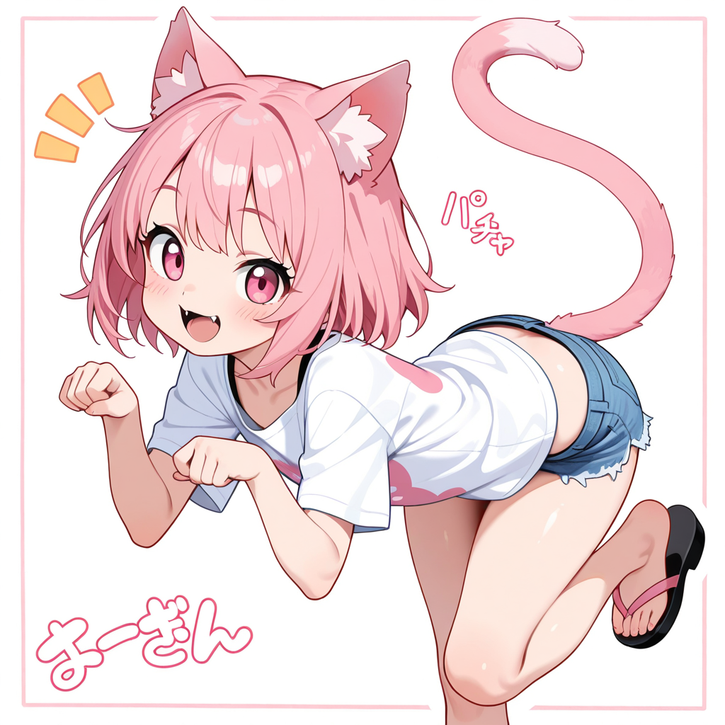 ねこちゃんのホットパンツ♡