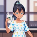 みんなのCALPISを飲む少女 4枚目