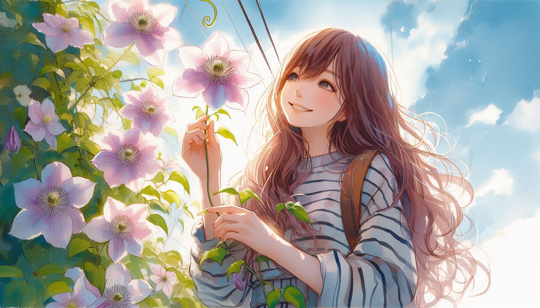 誕生花　0503 クレマチス | の人気AIイラスト・グラビア