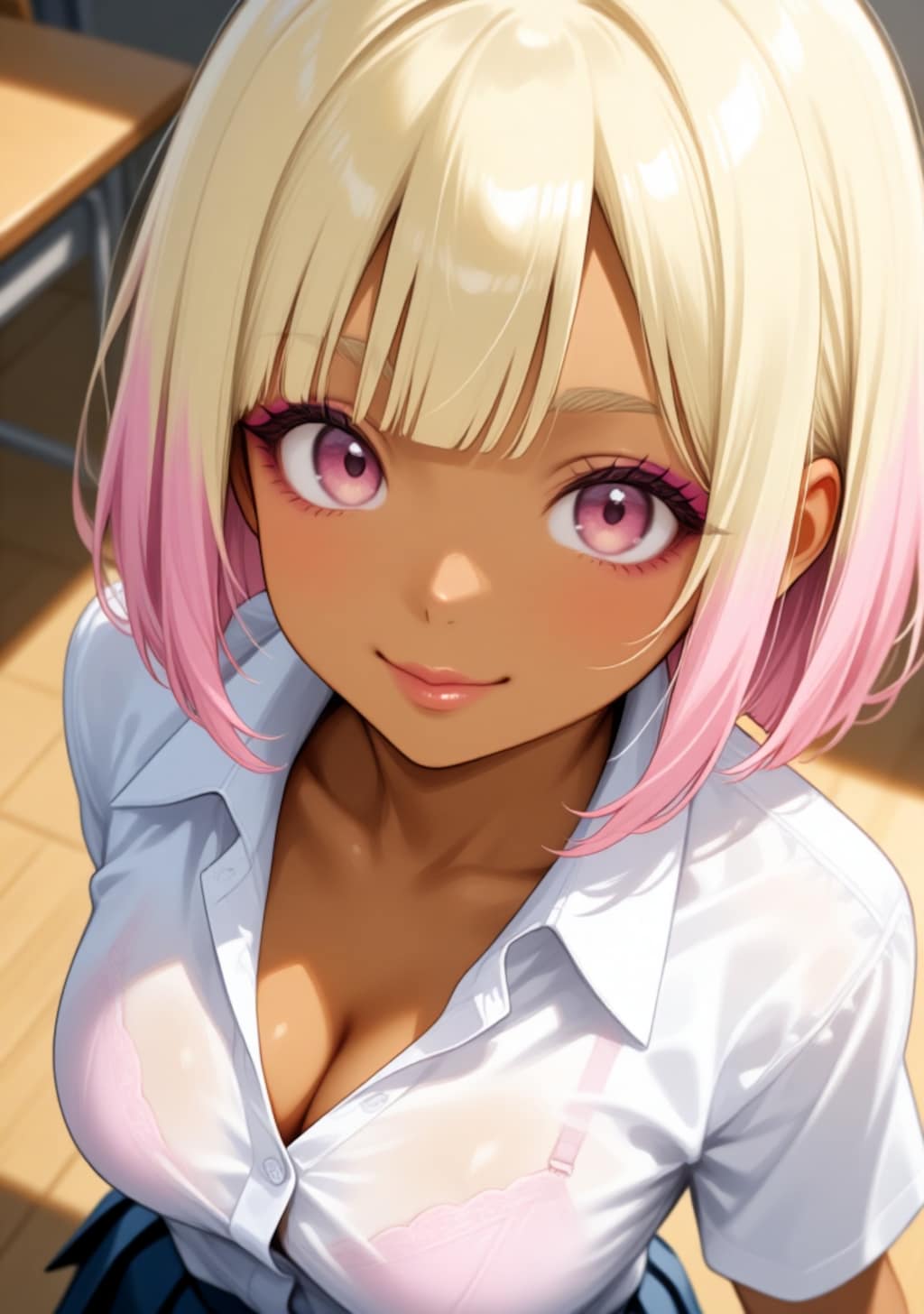 金曜日担当　金髪褐色ギャル