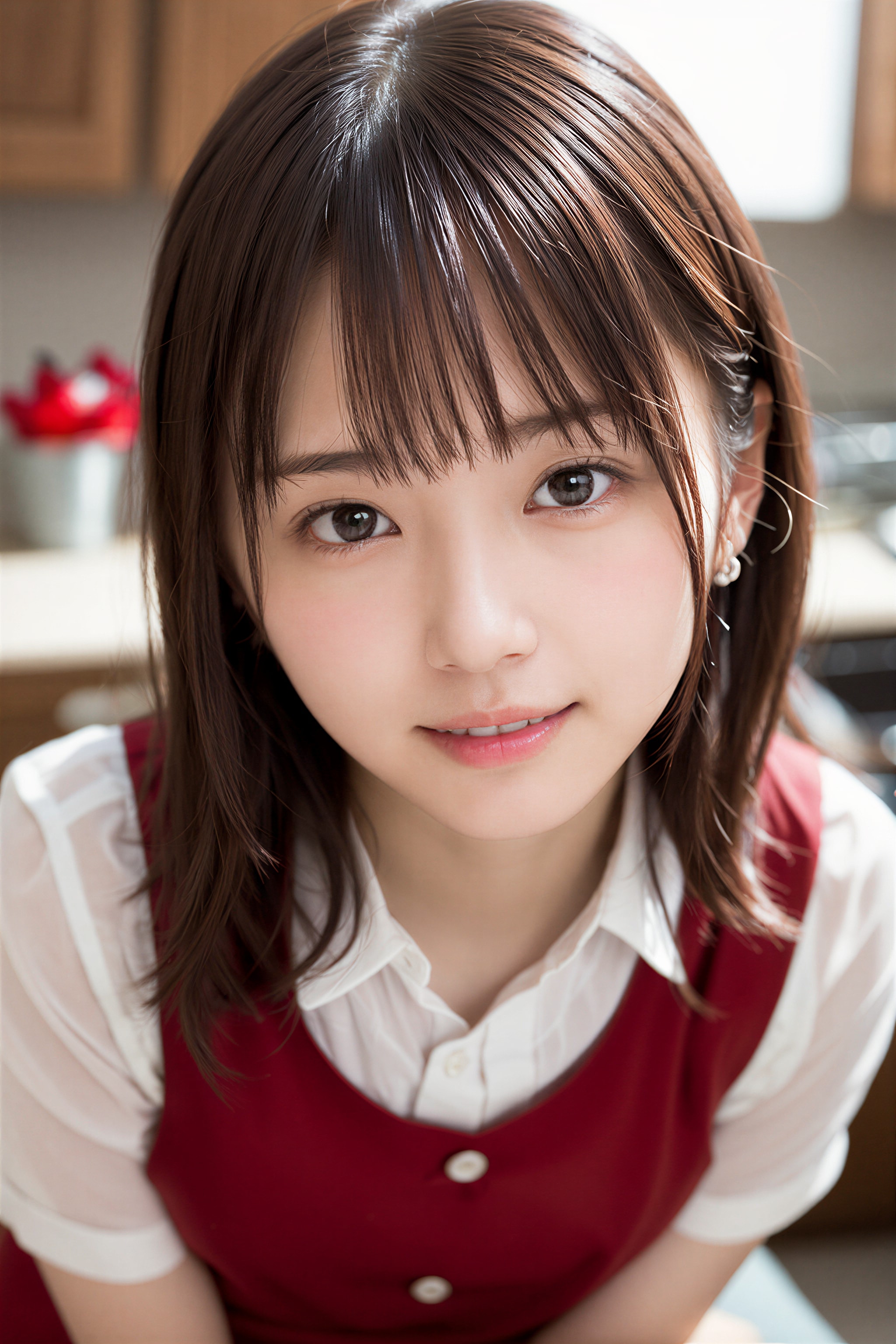 エプロン姿の女の子