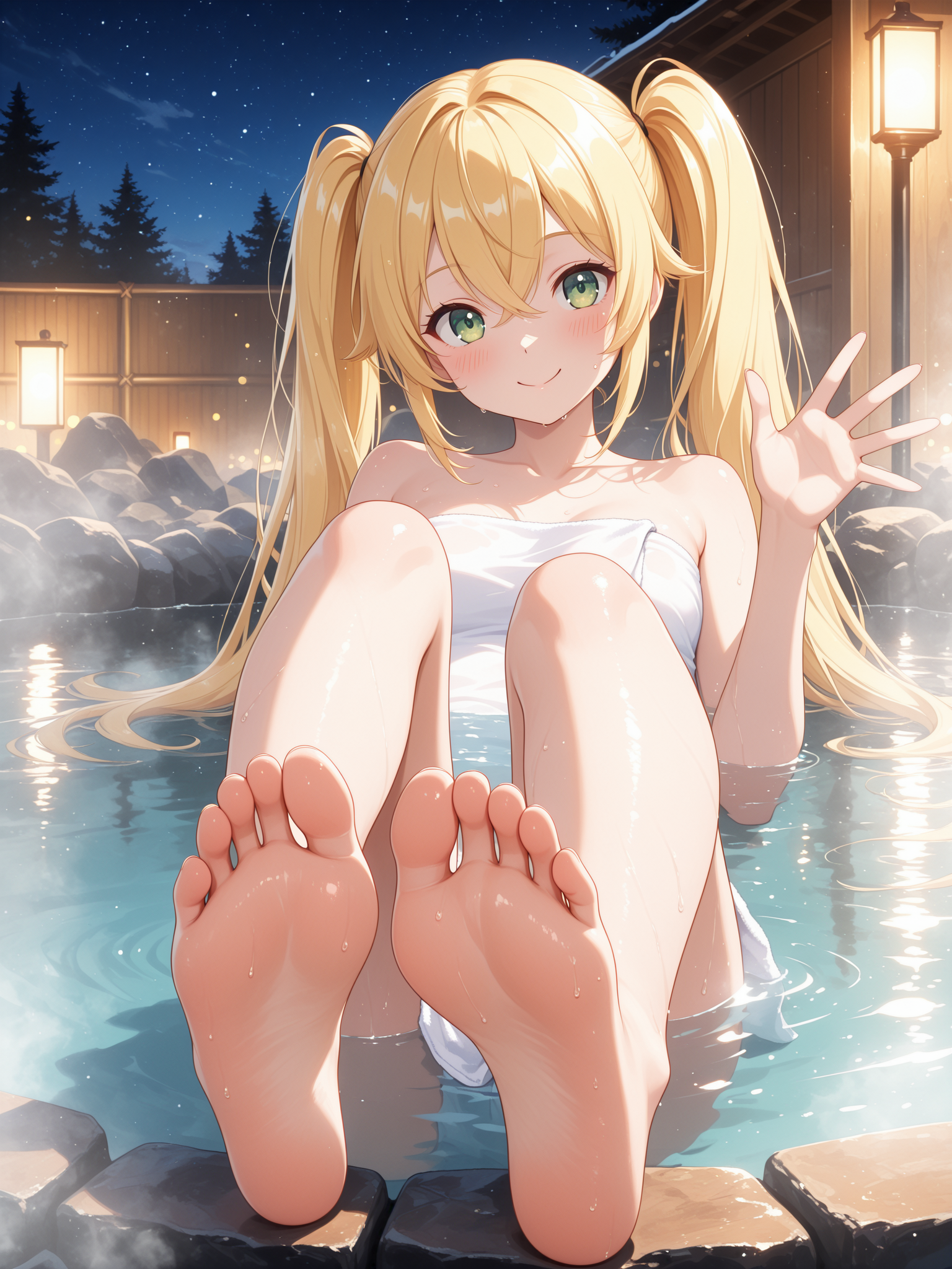 入浴だよ！QILINちゃん！✨