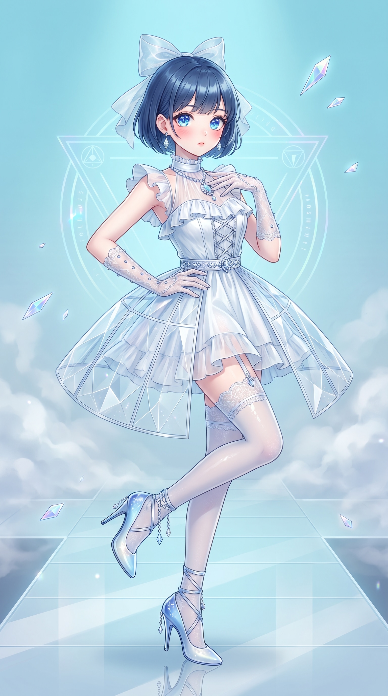 倾心凝光の蒼晶 | の人気AIイラスト・グラビア