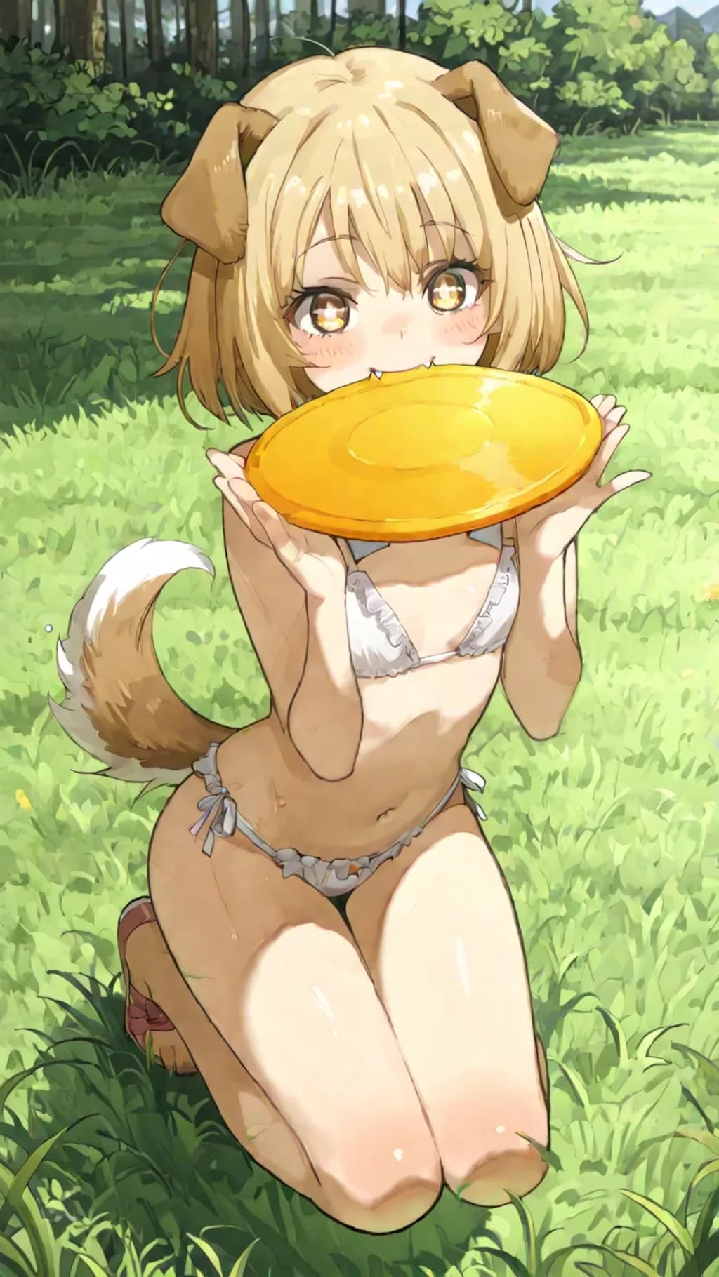 フリスビー犬