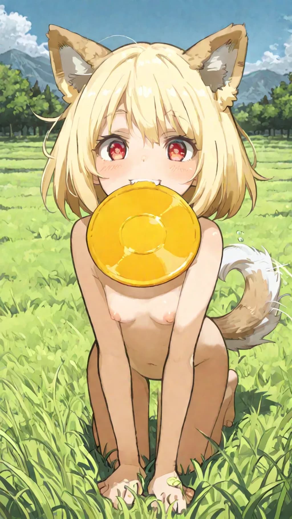 フリスビー犬