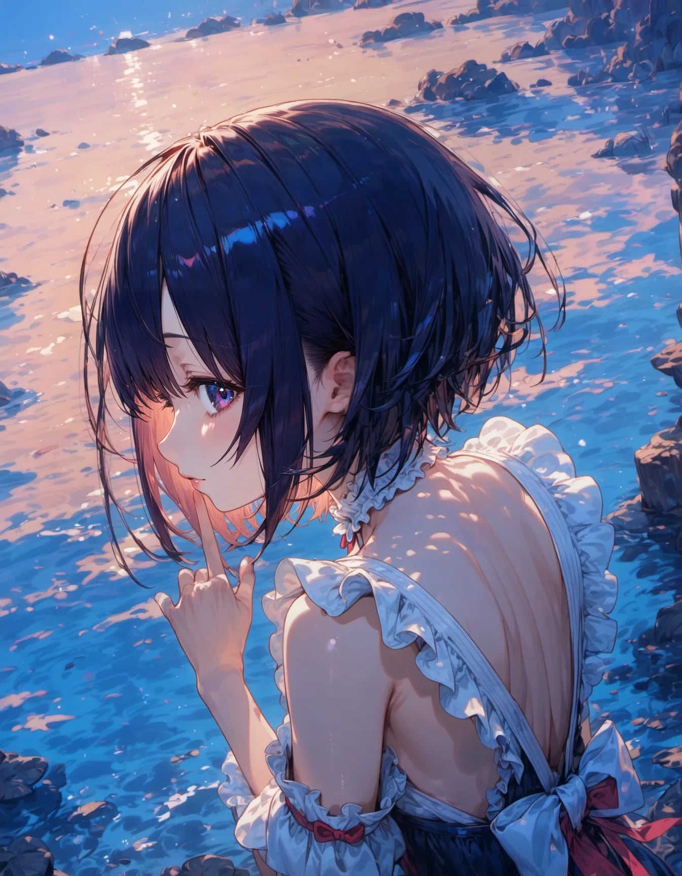 Twilight Shoreline Reverie | の人気AIイラスト・グラビア