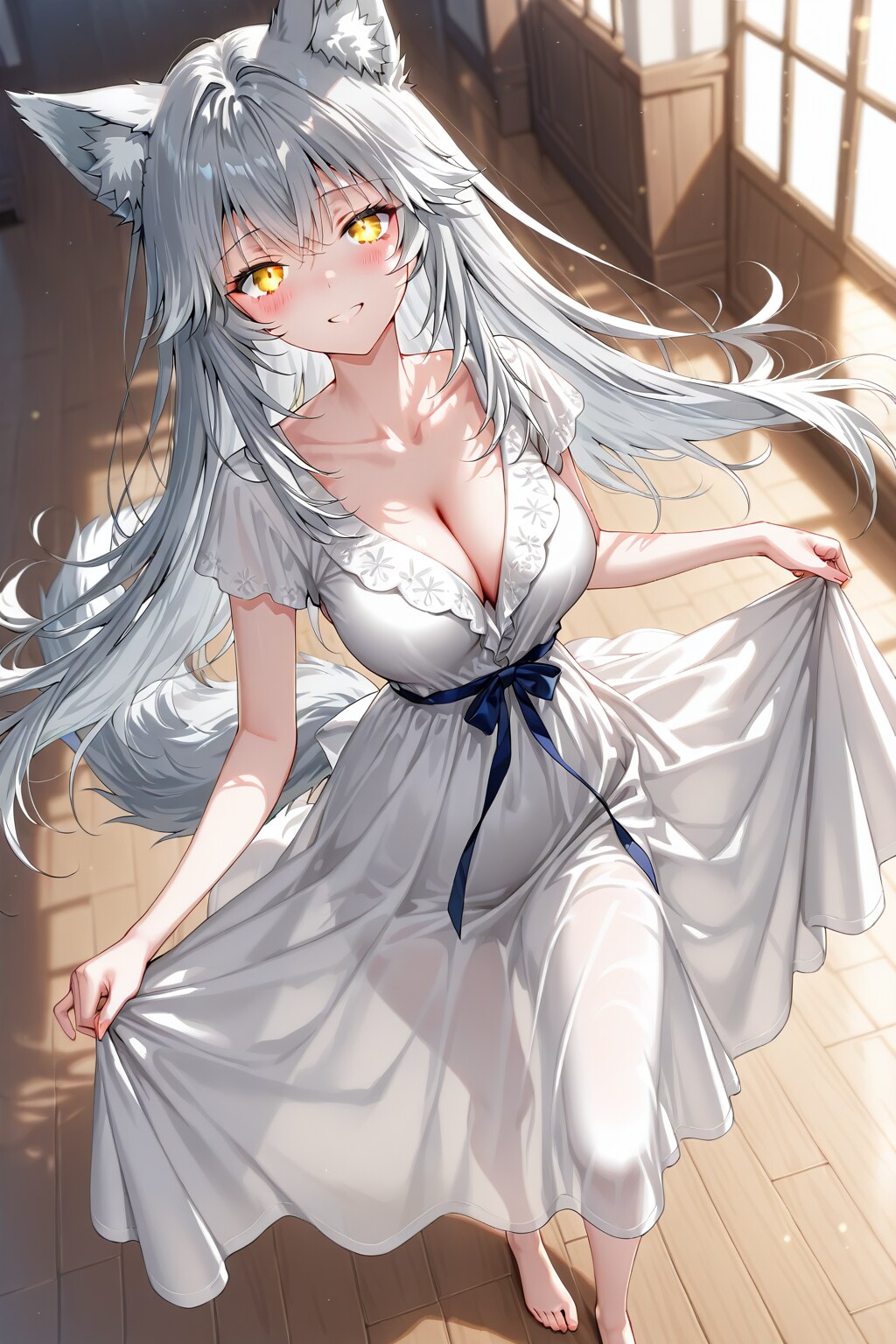 ドレス系ワンピース姿の夢華