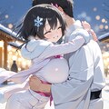 雪女ちゃんは抱き着きたい 2枚目