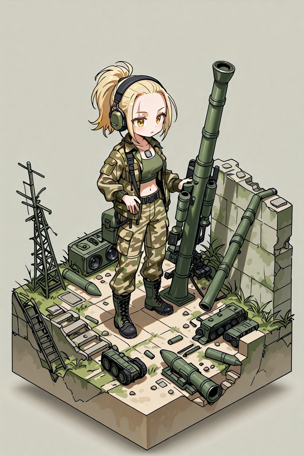 チビチビジオラマ🚀 | の人気AIイラスト・グラビア