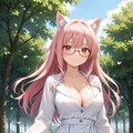 低コスト生成の仕方(How to) STEP5とCFG1で猫耳先生を生成する(*´ω｀*) 6枚目