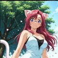 低コスト生成の仕方(How to) STEP5とCFG1で猫耳先生を生成する(*´ω｀*) 2枚目