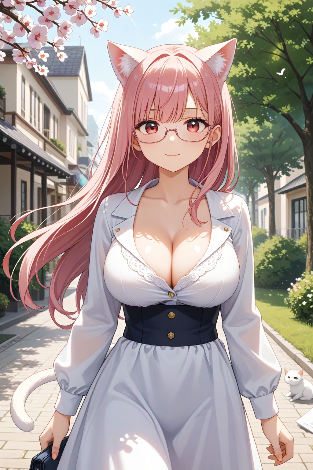 低コスト生成の仕方(How to) STEP5とCFG1で猫耳先生を生成する(*´ω｀*)