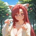 低コスト生成の仕方(How to) STEP5とCFG1で猫耳先生を生成する(*´ω｀*) 4枚目