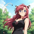 低コスト生成の仕方(How to) STEP5とCFG1で猫耳先生を生成する(*´ω｀*) 3枚目
