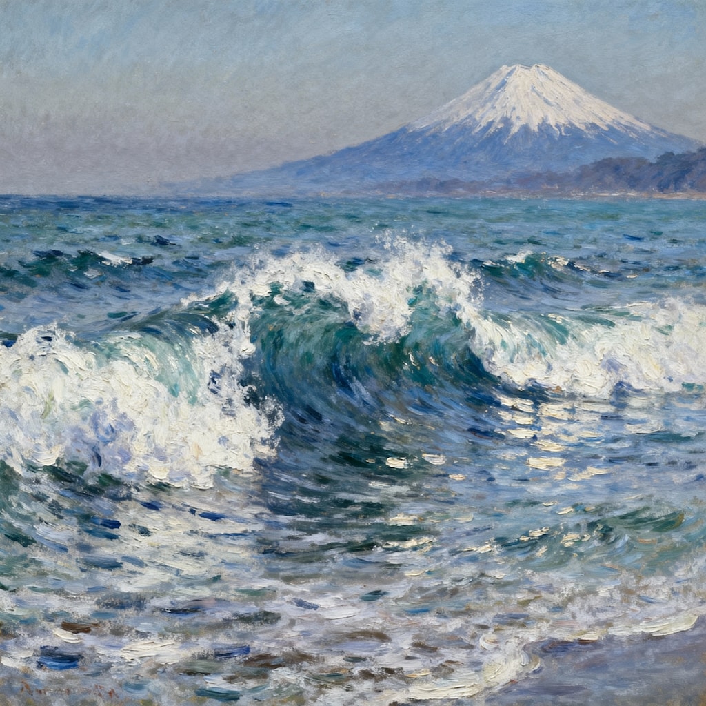 モネの神奈川沖浪裏