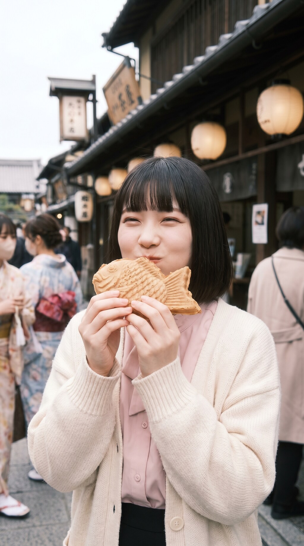 Warm Sweetness on an Old Street Corner