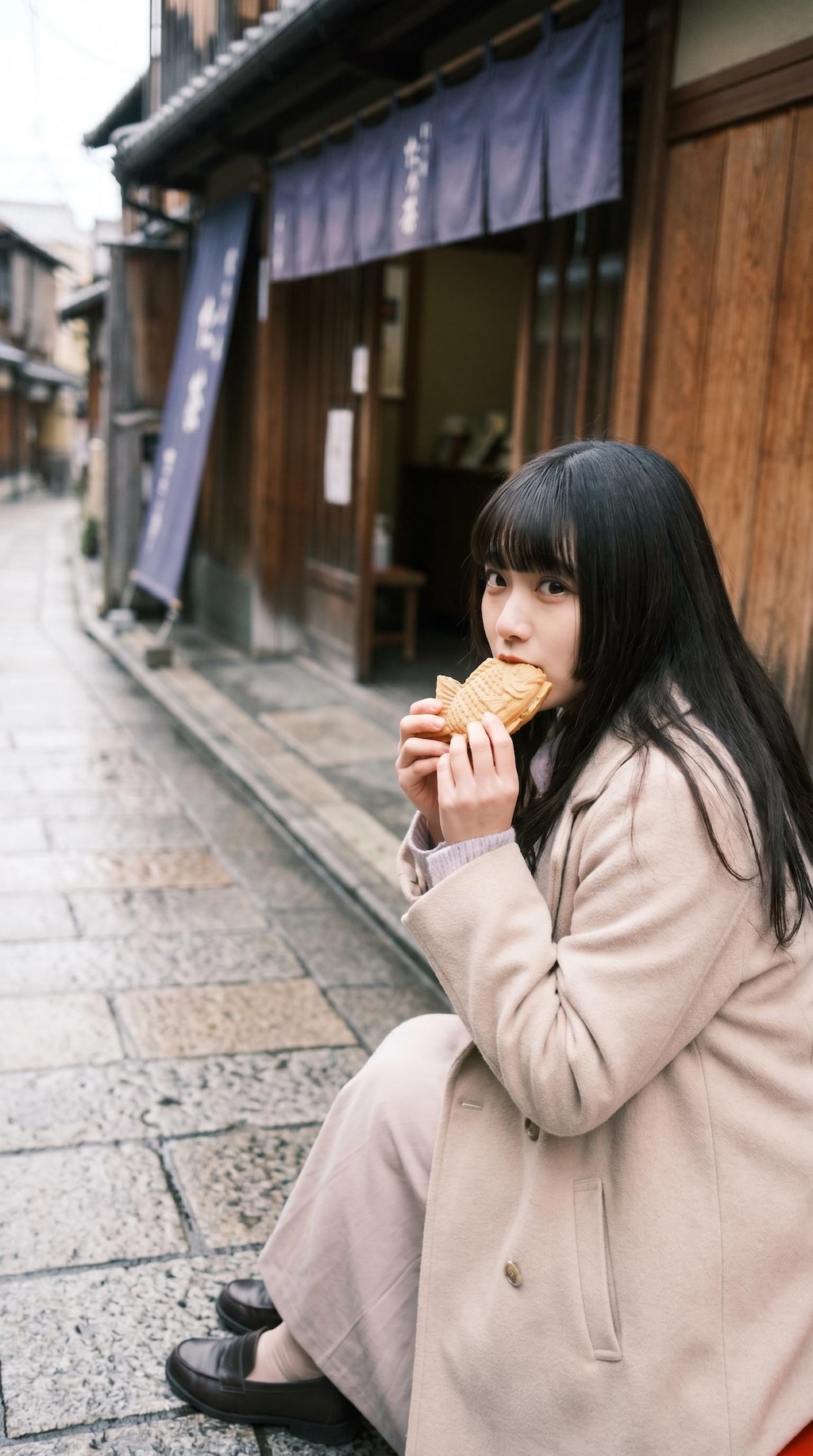 Warm Sweetness on an Old Street Corner