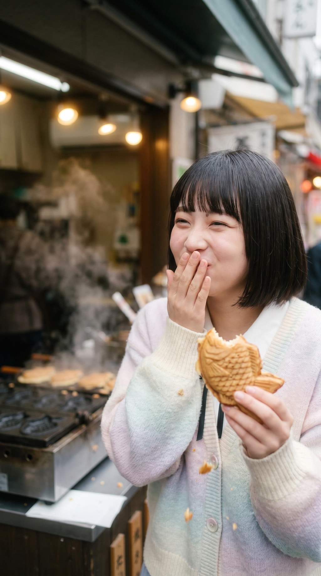 Warm Sweetness on an Old Street Corner
