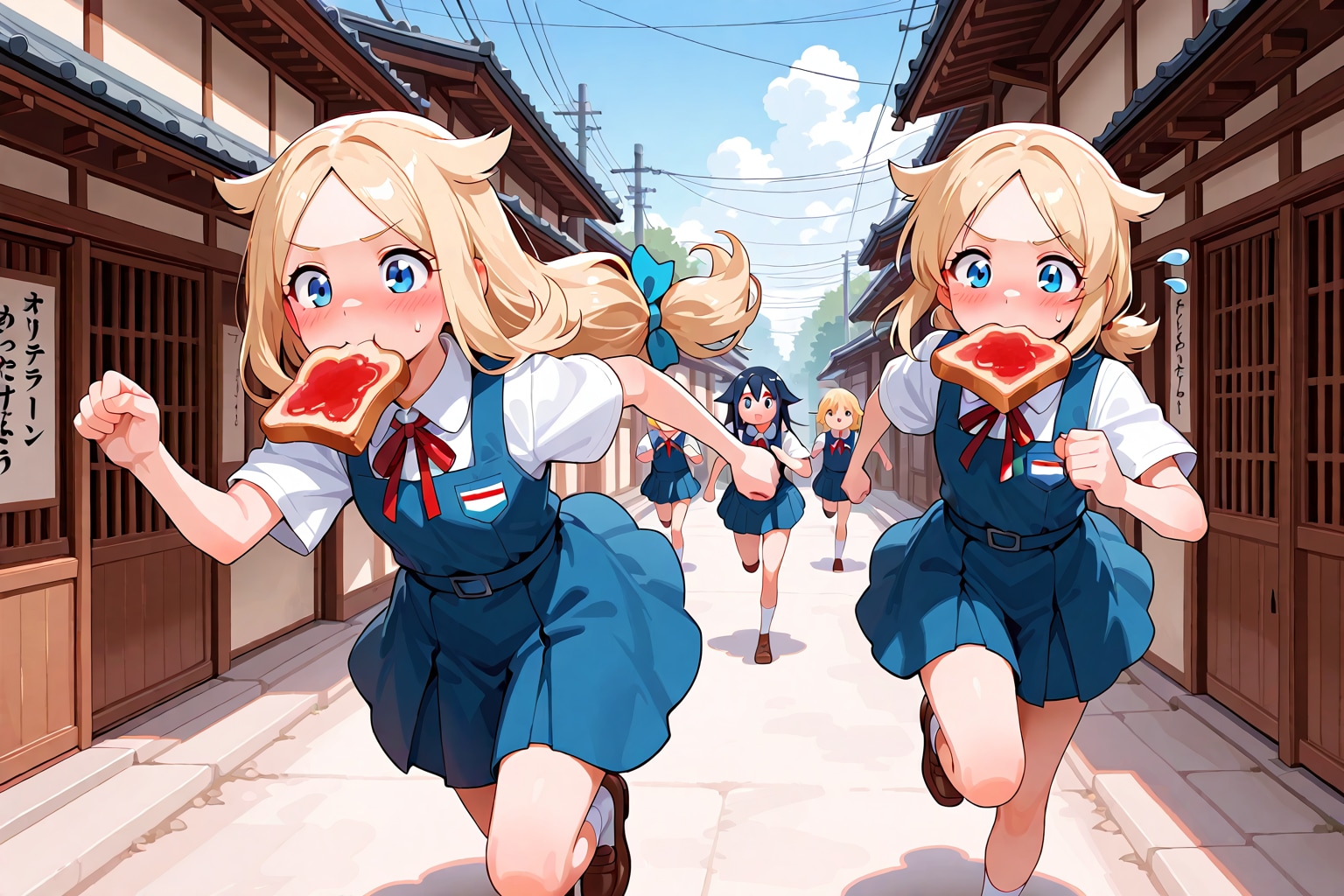 トースト食い競争