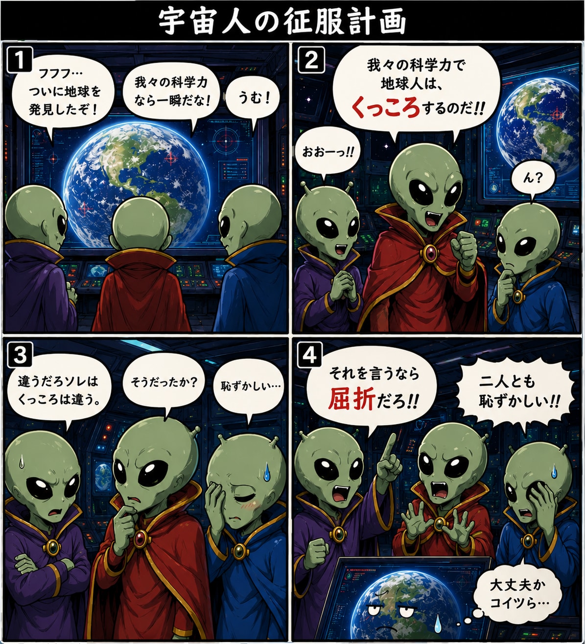 恥ずかしいやつら 恥ずかしい宇宙人