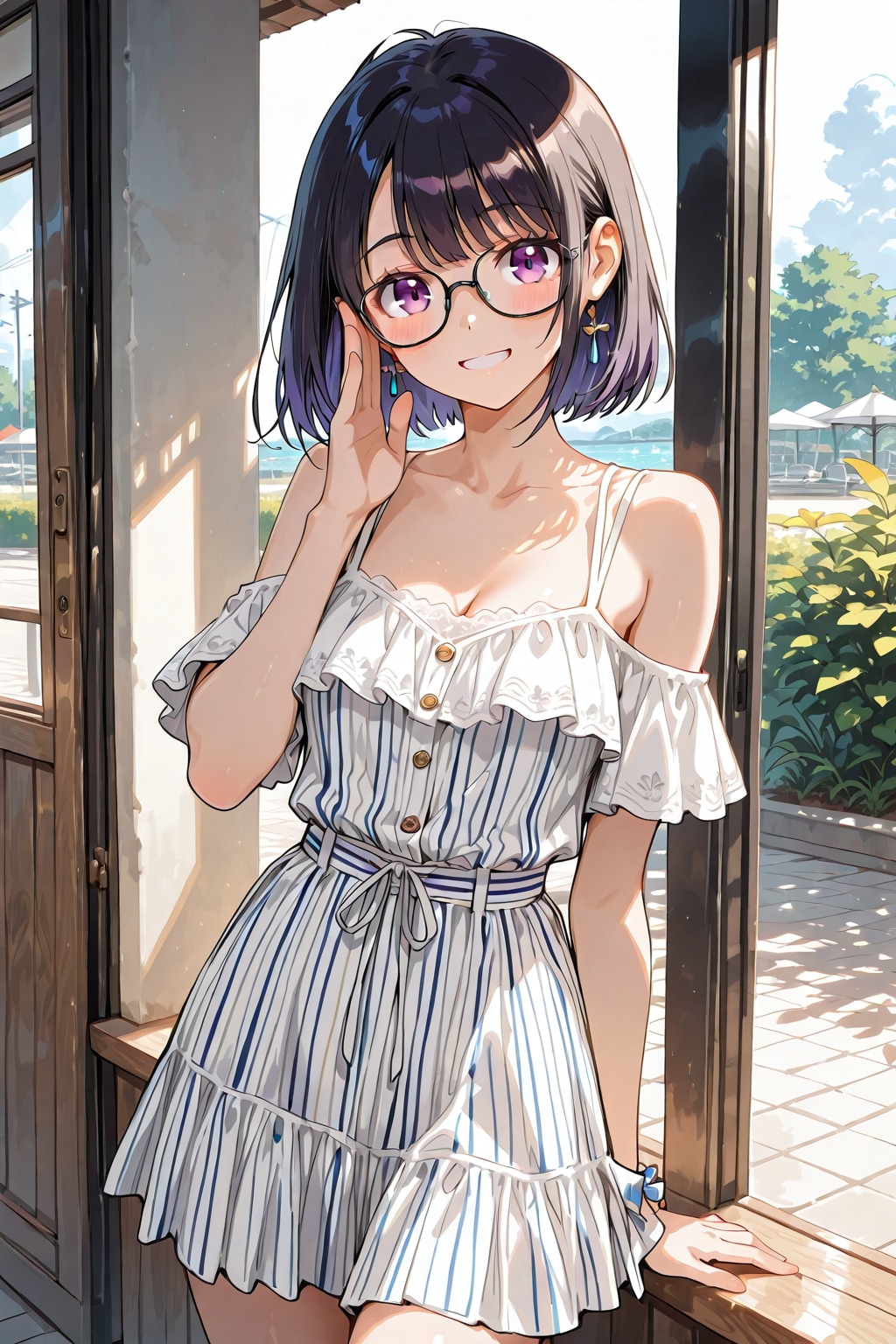 メガネ美少女