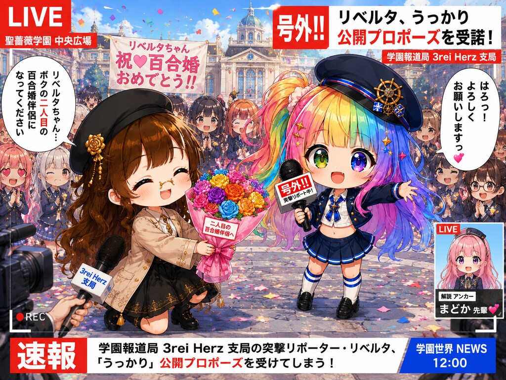 公開プロポーズ生中継