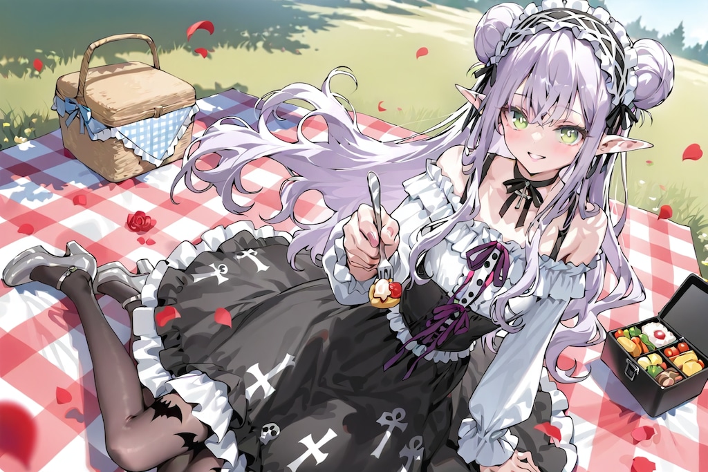 エルフなLILACちゃんとピクニック。※別衣装ver