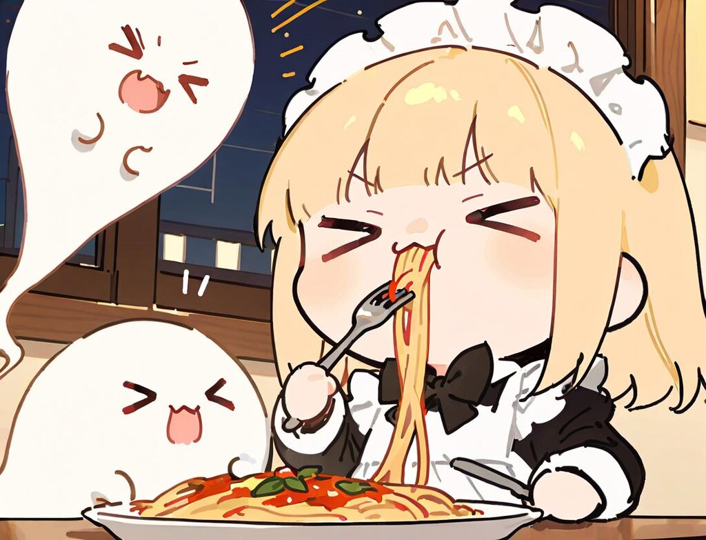 Σ( >ω<)🍝👻💨👻💨✨✨