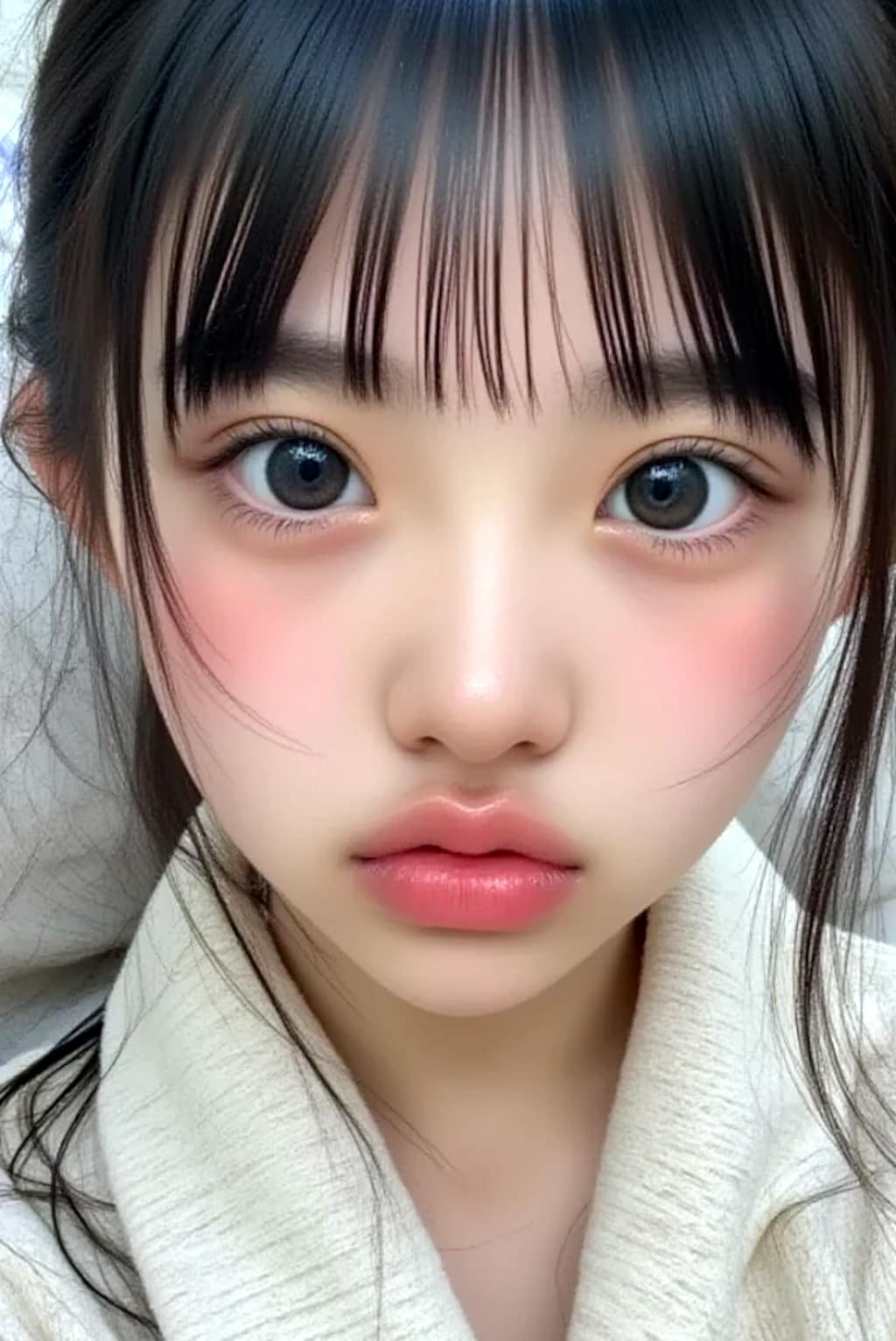 ぷっくり唇女子