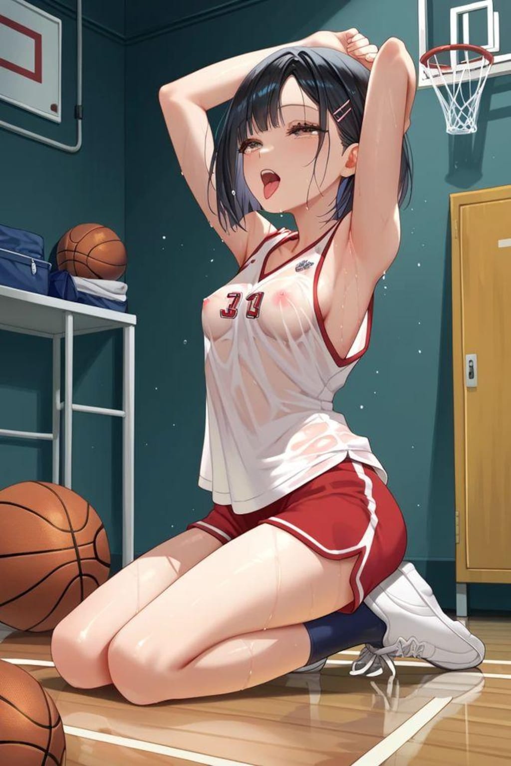 バスケちゃん、おクチ開けて！