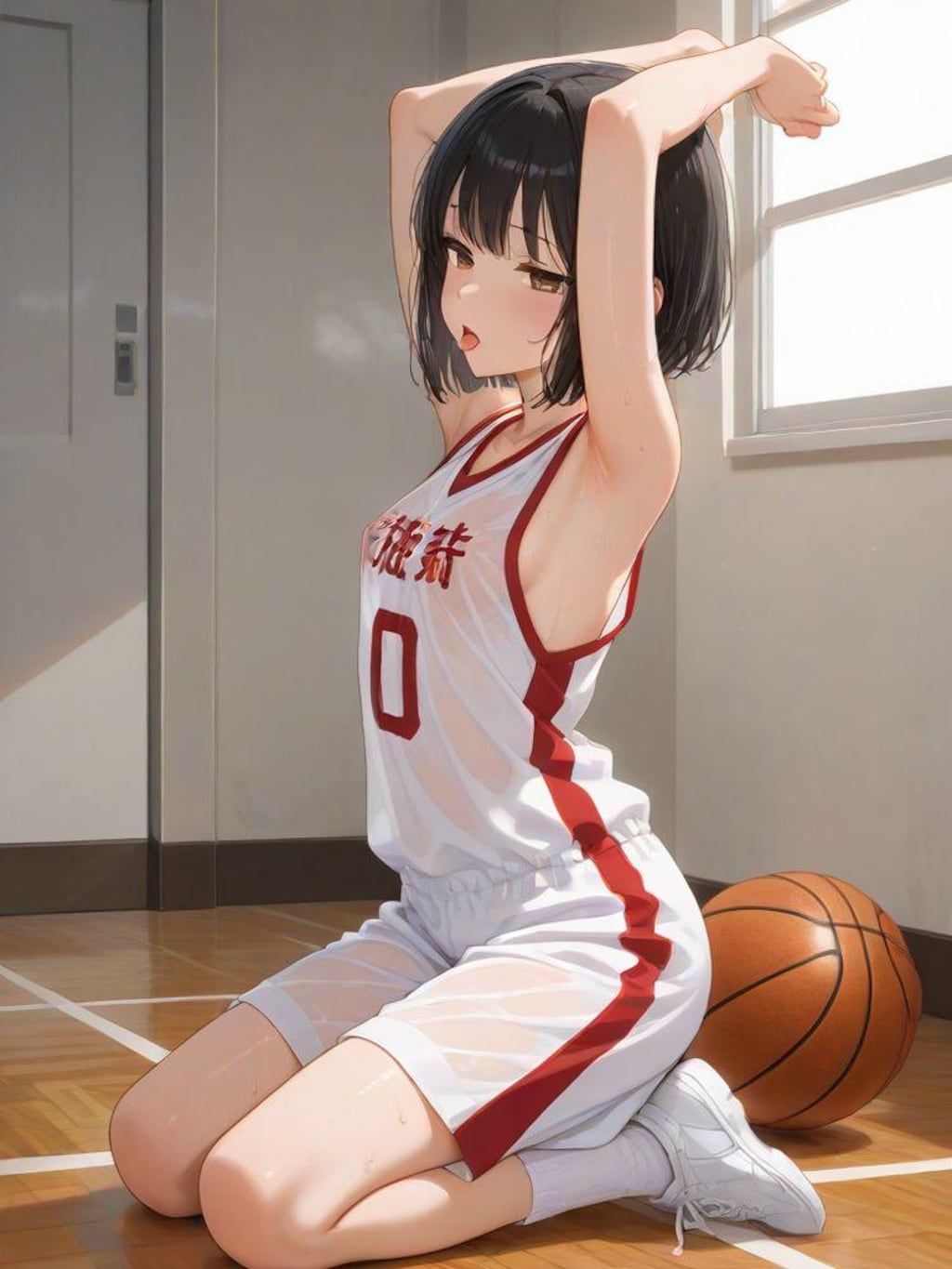 バスケちゃん、おクチ開けて！