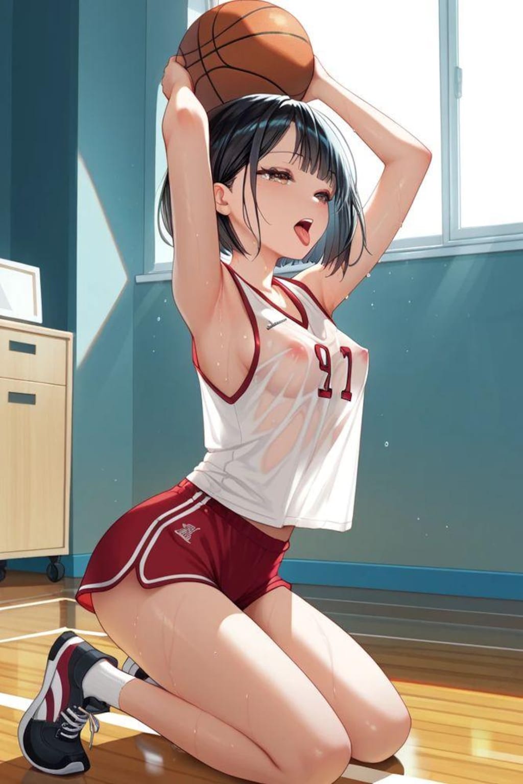 バスケちゃん、おクチ開けて！