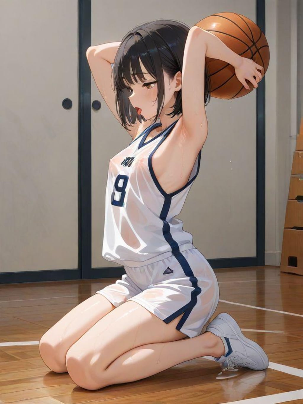 バスケちゃん、おクチ開けて！