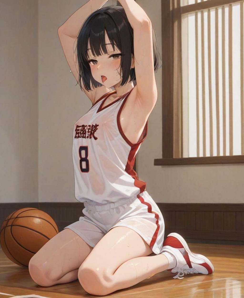 バスケちゃん、おクチ開けて！