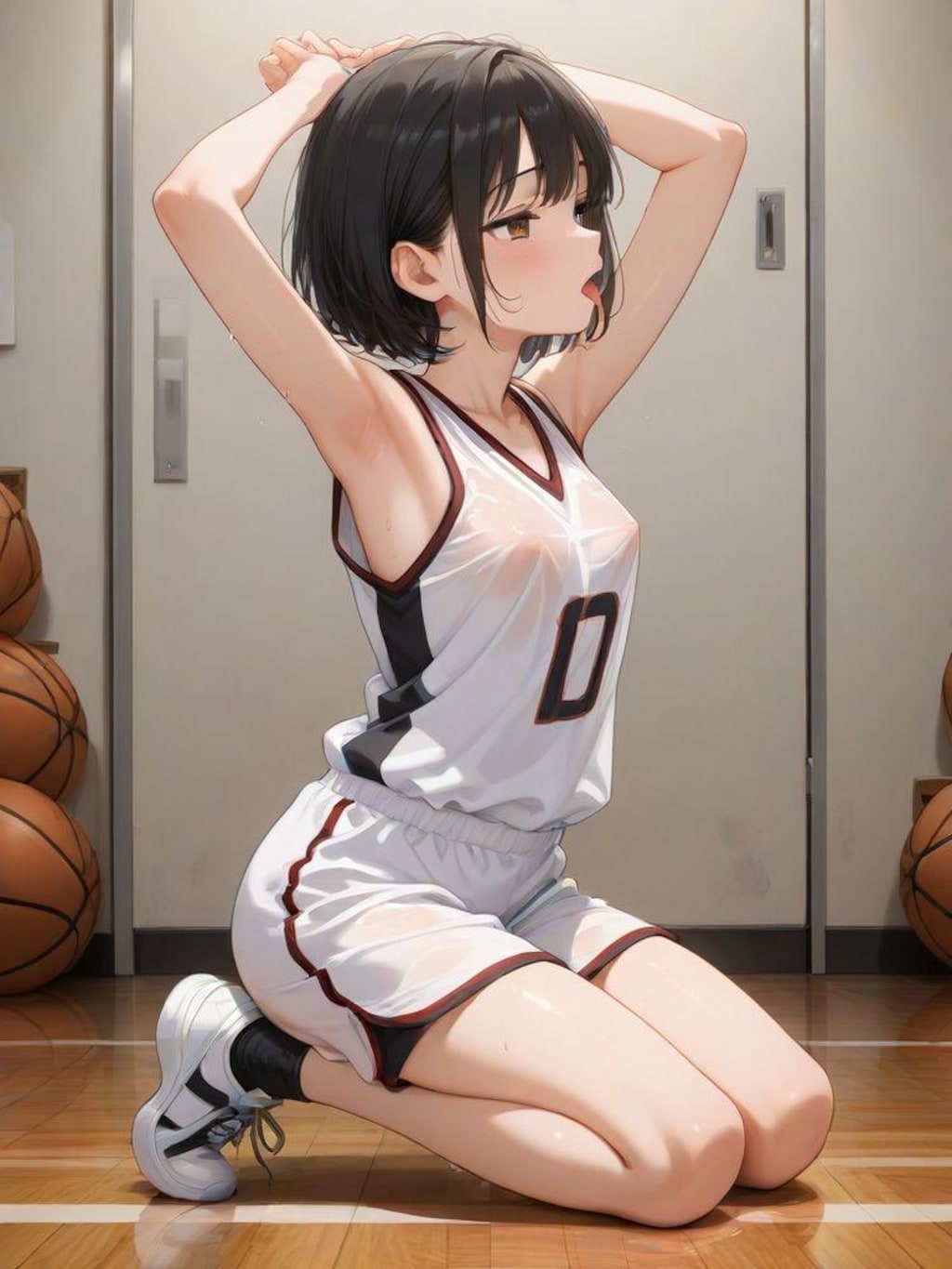 バスケちゃん、おクチ開けて！