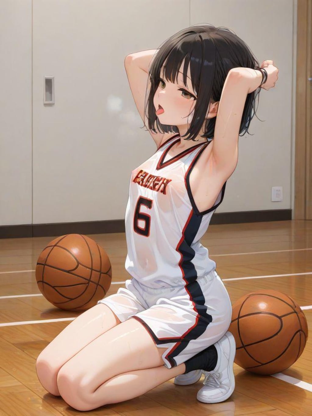 バスケちゃん、おクチ開けて！