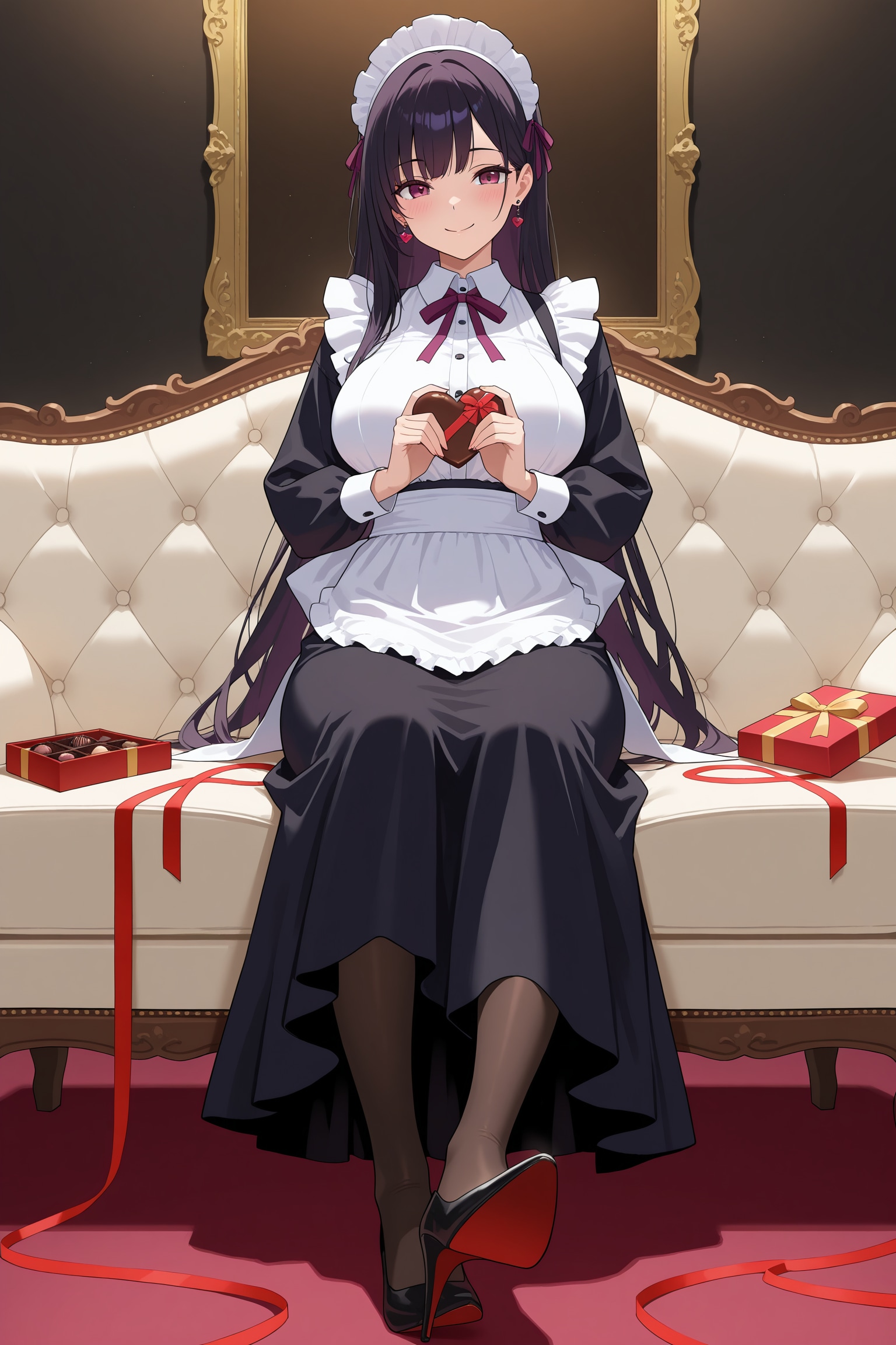 メイド姿で