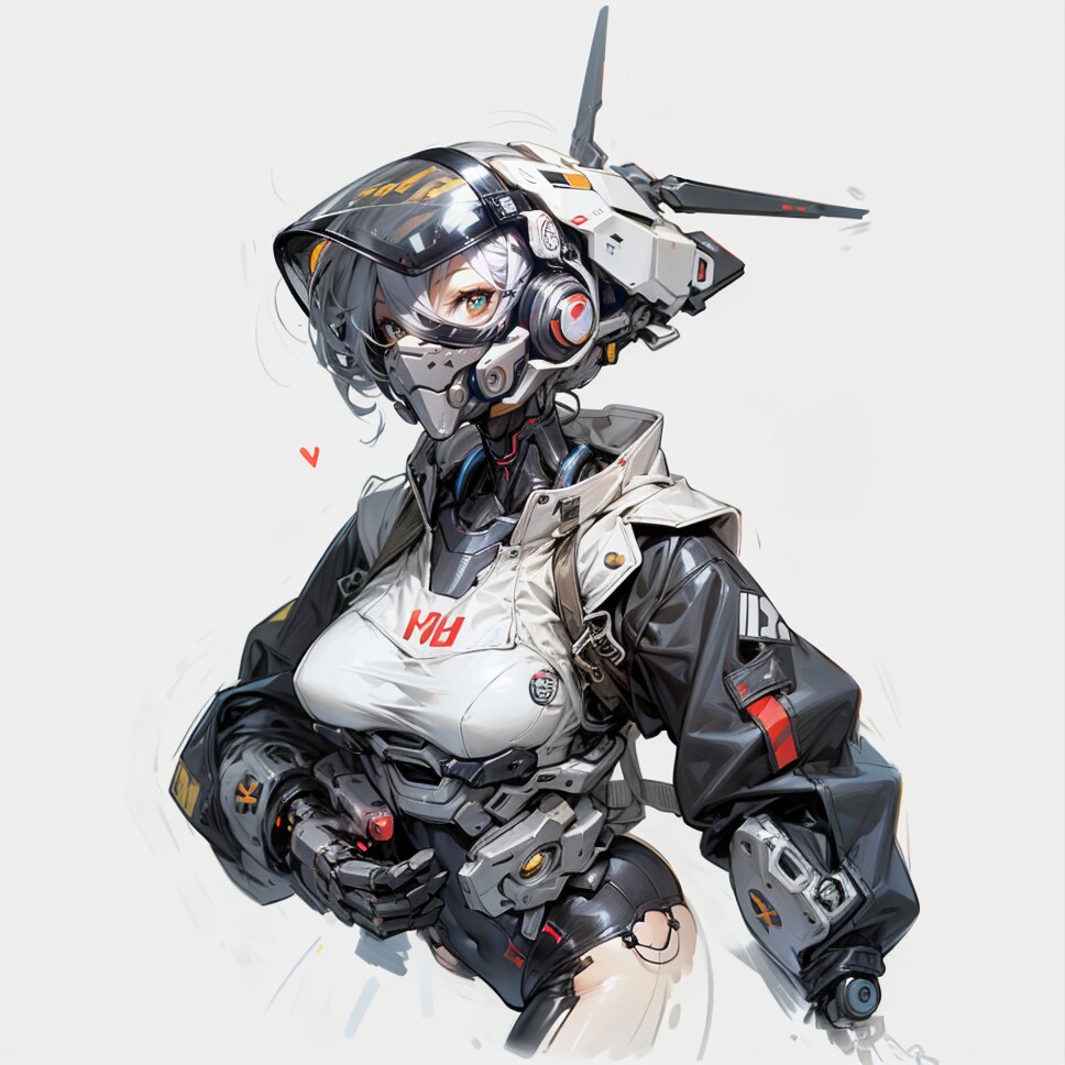 Girl and Robot1082