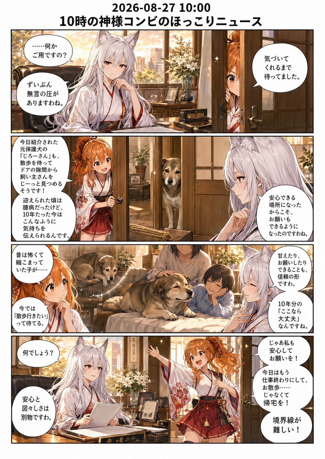 毎日漫画　10時　ほっこりニュース | の人気AIイラスト・グラビア