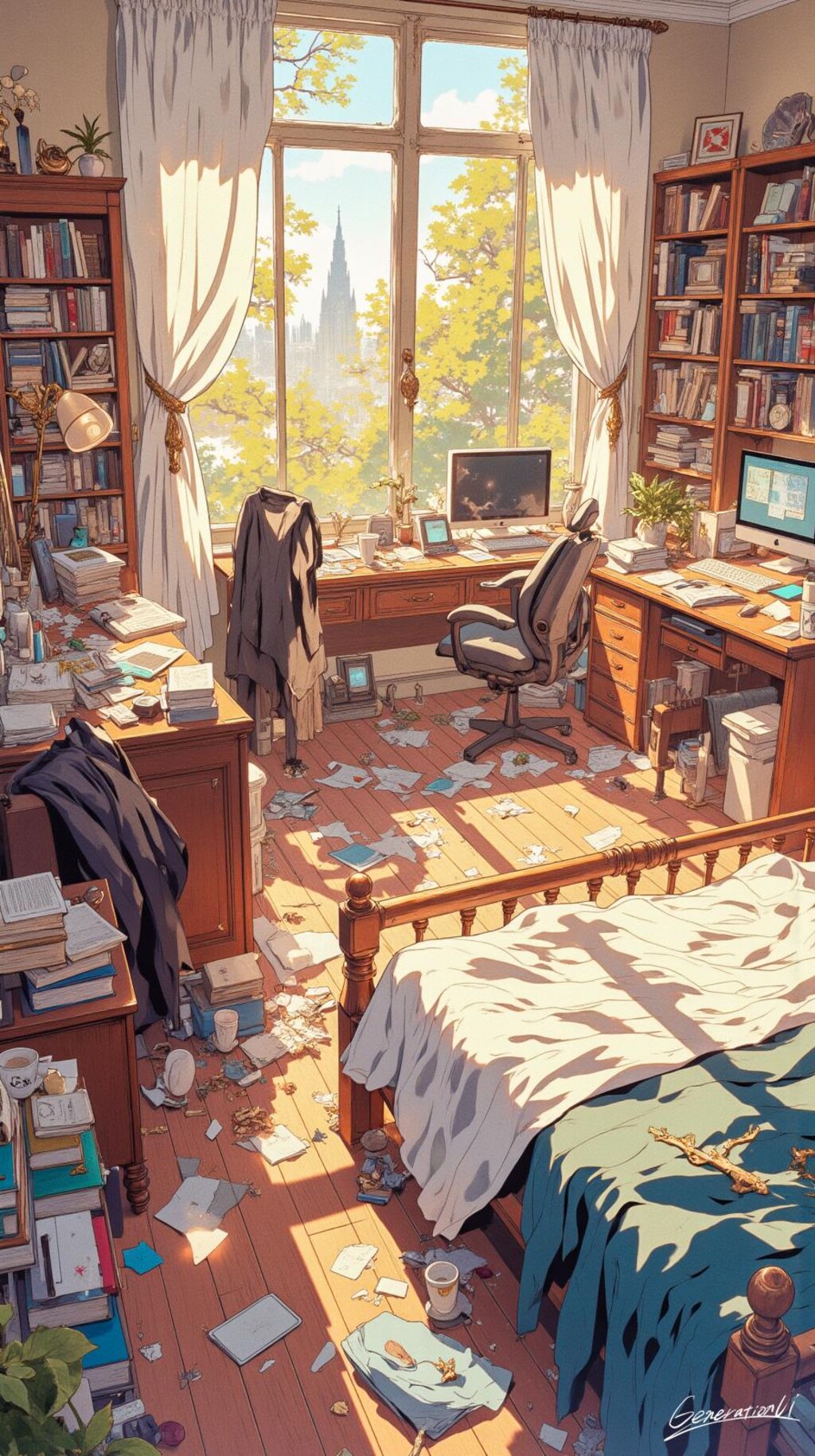 とある作家の静かな部屋／スマホ壁紙アーカイブ