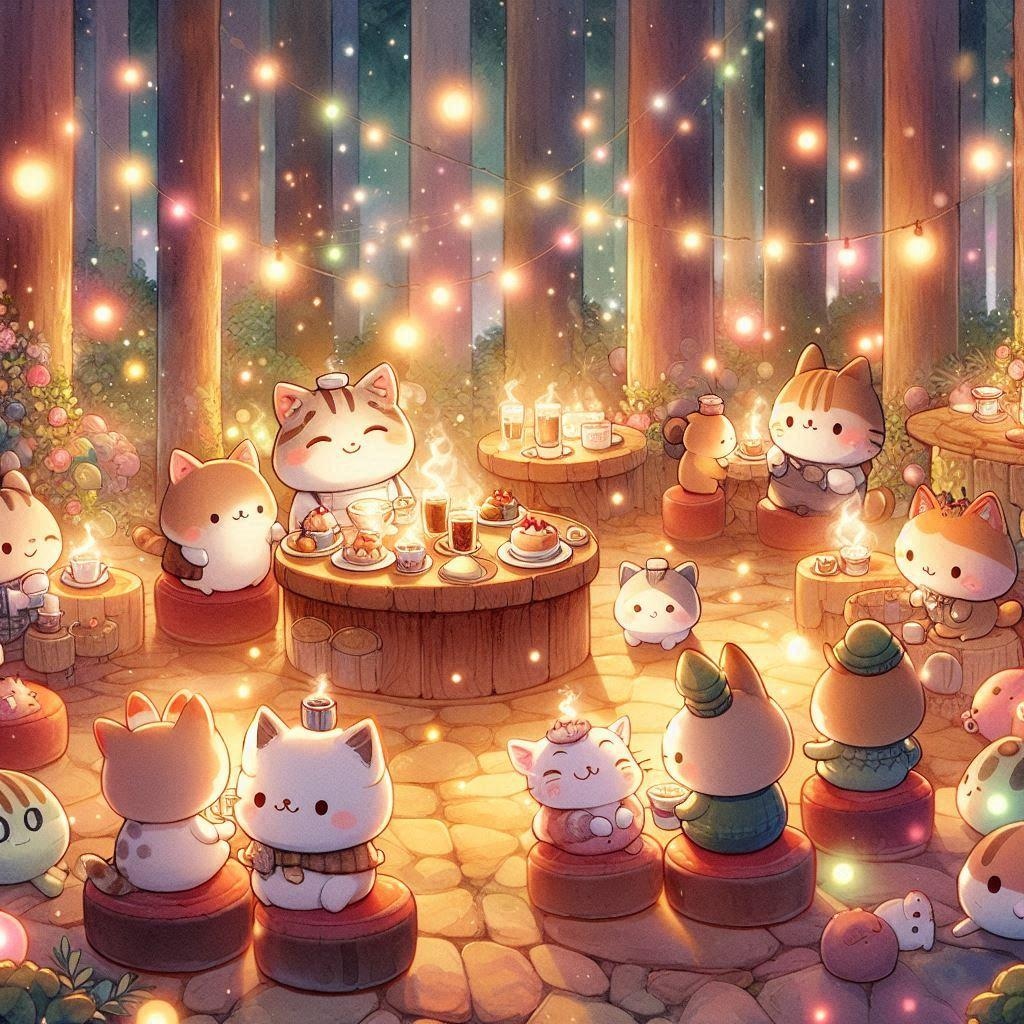 森の中のカフェ