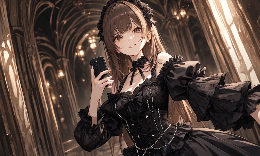 自撮りのゴスロリ嬢