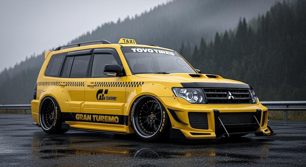 パジェロイエロータクシーのドリ車