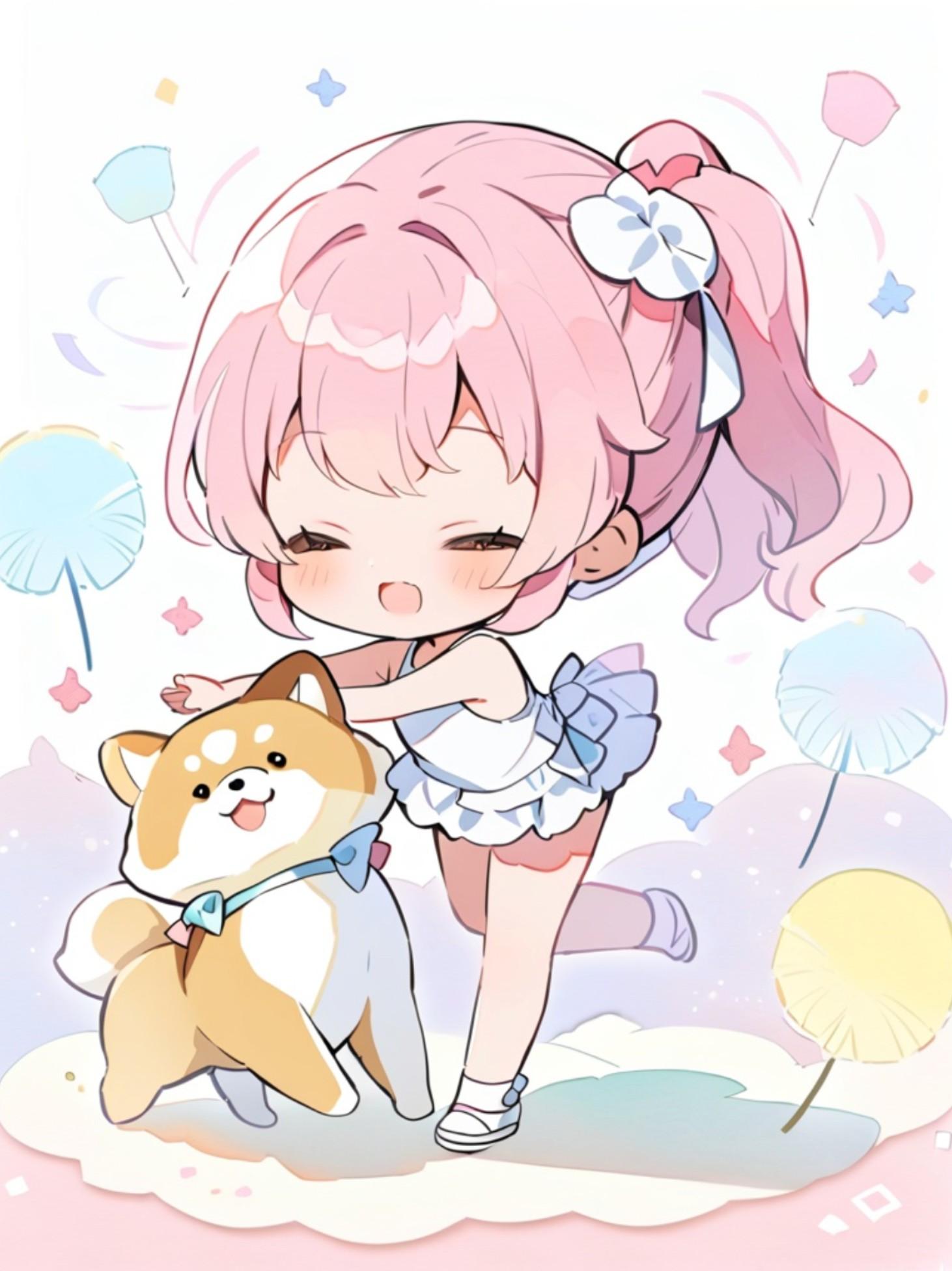 わんことおでかけ | の人気AIイラスト・グラビア