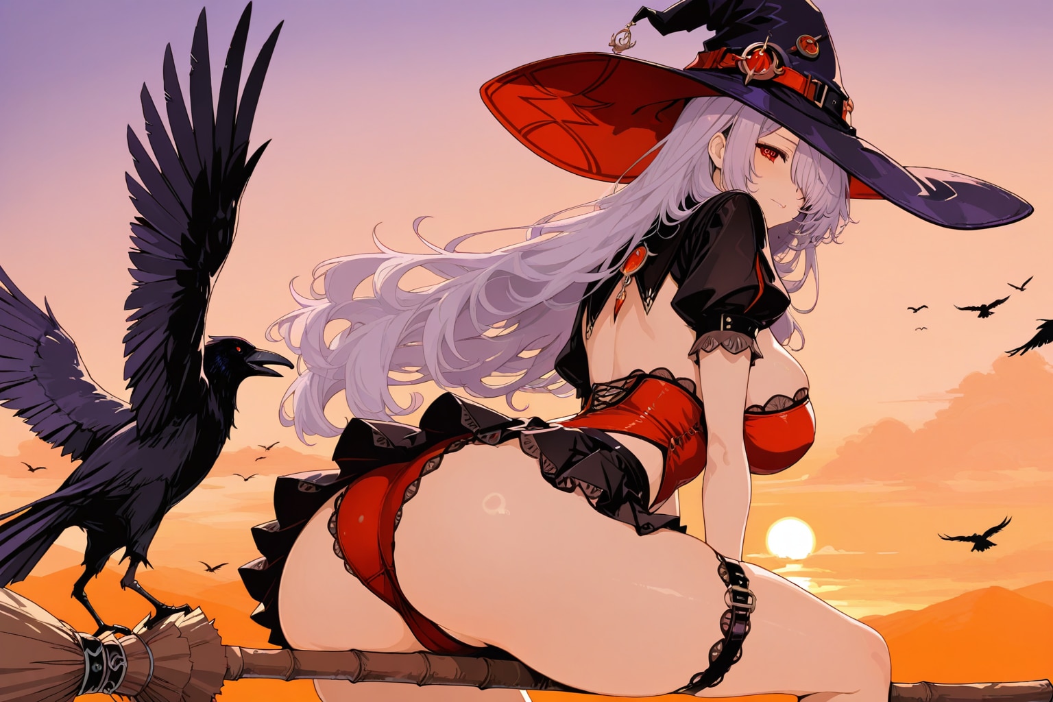 空飛ぶ魔女